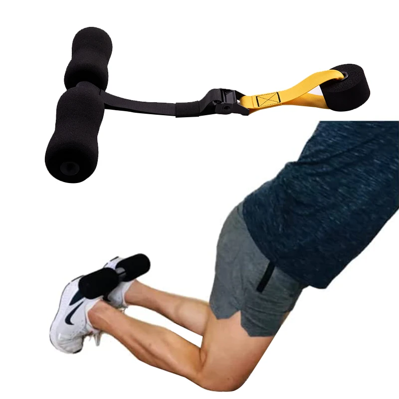 WS6146 Fitness Hamstring Curler Strap Body Building Hamstring Stretch Nordic Curl Machine at Home