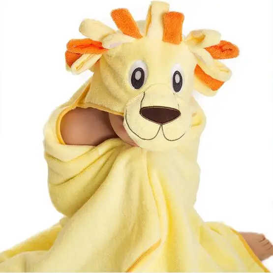 
Custom cute printing bamboo hooded towel baby - organic 