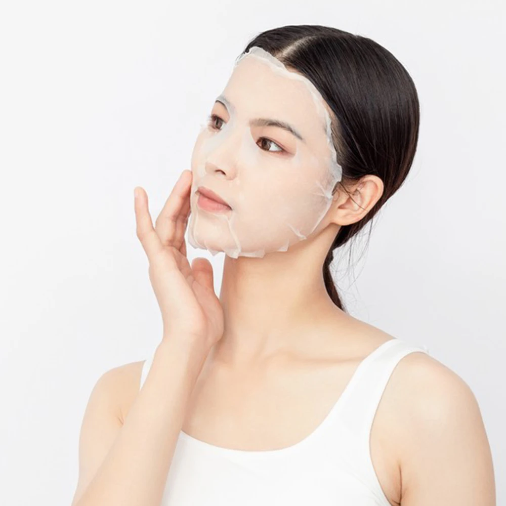 Natural pure bio collagen face moisturizing facial masks soluble collagen facial mask sheets  hydrogel facial mask