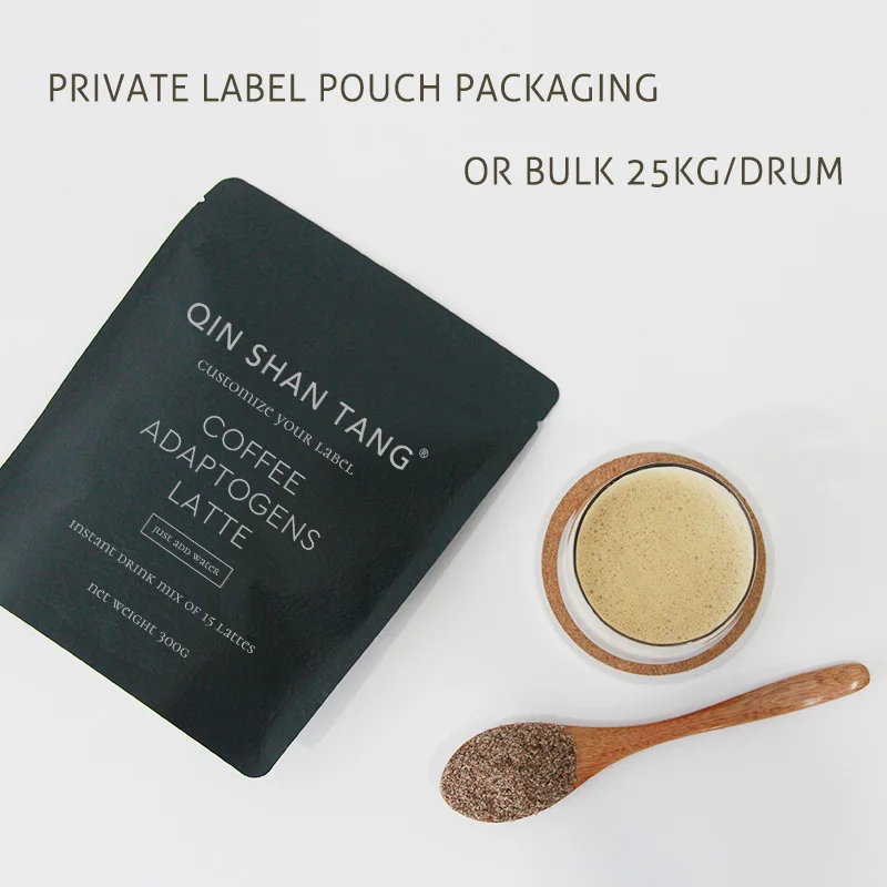 QST-026 гриб латте растворимый кофе Органический черный производитель