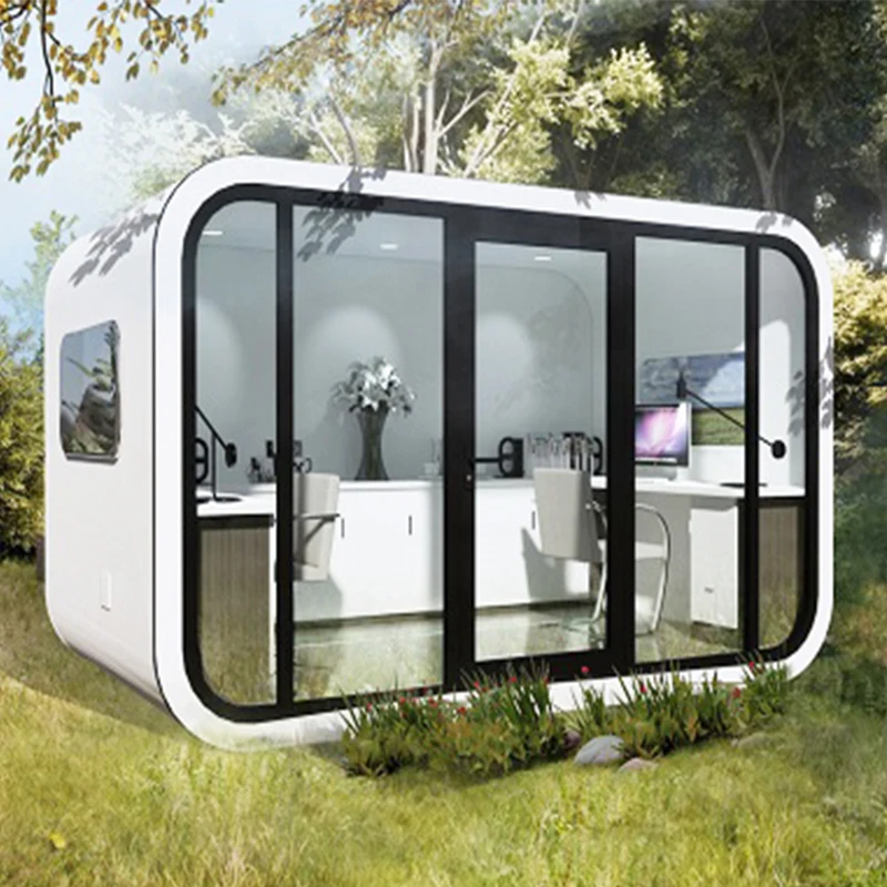 Made In China Apple Cabin Tiny Capsule House Futuristic Modular Galvanized Steel Capsule Modular House For Booth