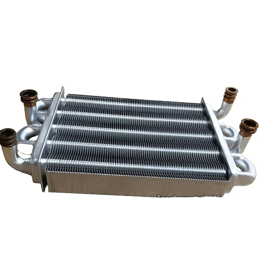 Gas Wall Hanging Furnace Spare Parts Copper 225MM Main Heat Exchangers for BAXI MAIN5 Boilers Replacement