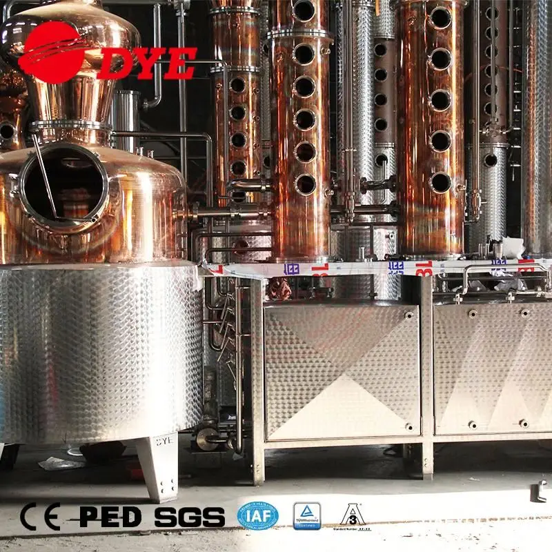 DYE gin still machine industrial steam distillation moonshine  vodka and whisky distillery grappa distiller