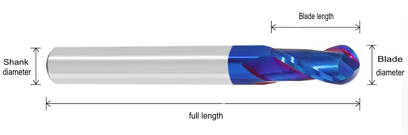 Wholesale Price Cnc Cutting Tool 55hrc 55hrc 60hrc 2 Flute 3 Flute 4 Flute Ball Nose Square Tungsten Solid Carbide Fresa De Meta