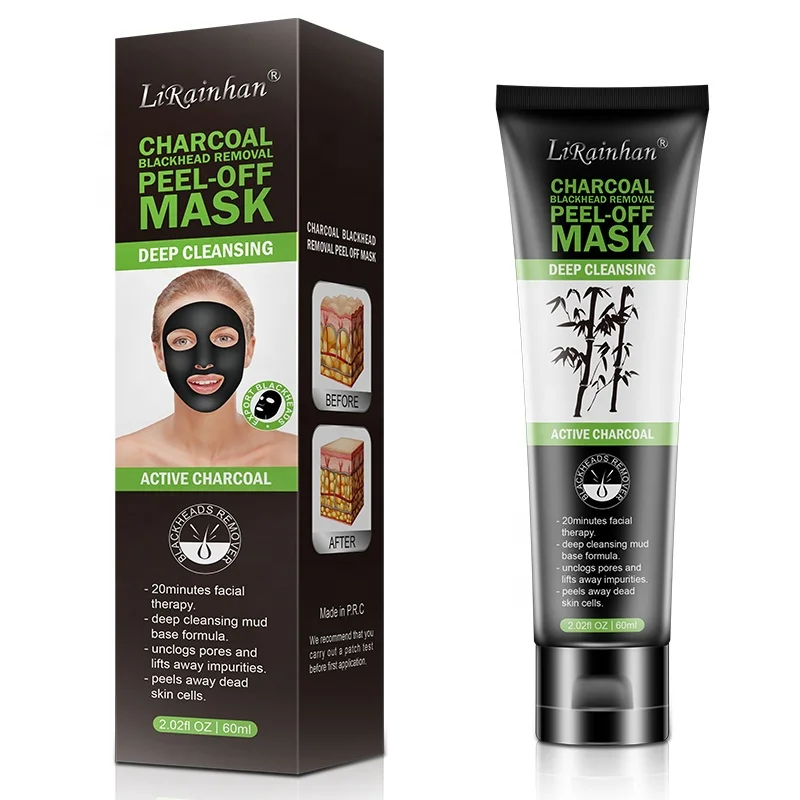 
OEM wholesale private label custom packing face deep cleansing peel off bamboo charcoal nose mask blackhead remover mask 