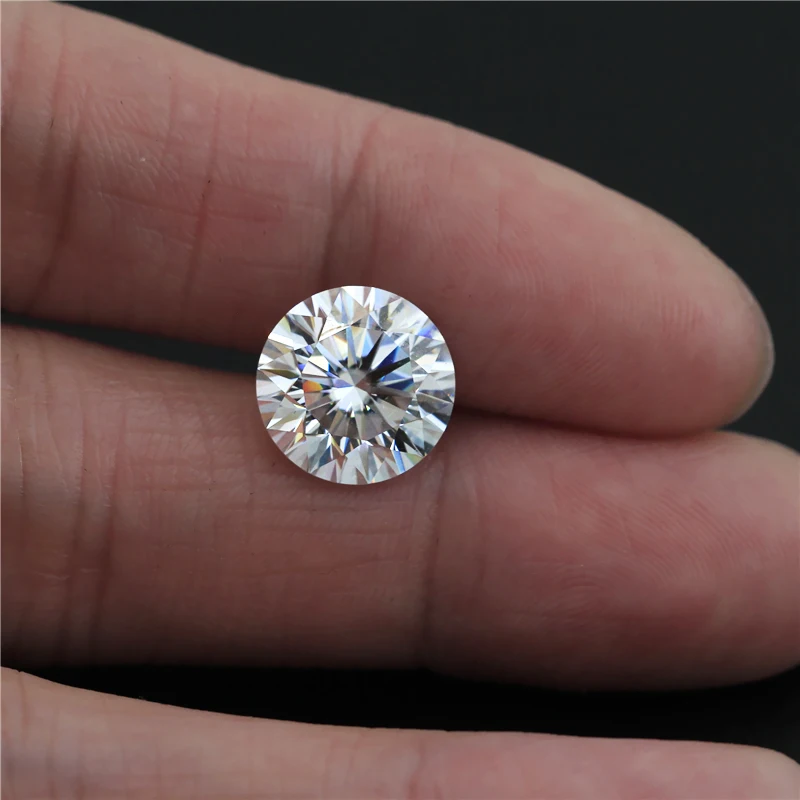 Wholesale Round Brilliant Cut Lab Grown Diamond DEF Color Moissanite Stone Price Per Carat Moissanite