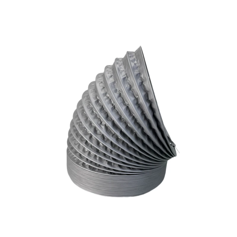 Customized 18-Inch Cheap Hvac Flexible Air Duct Pvc Aluminum Foil Air Conditioner Flexible Air Duct 6-Inch Smoke Pipe