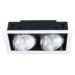 RONSE Recessed Cob 2*10w 2*20w 3*10w 3*20w Cob Home Grille Lamps Spot-it 360 Adjustable Grille Led Light Showroom Grille Lights