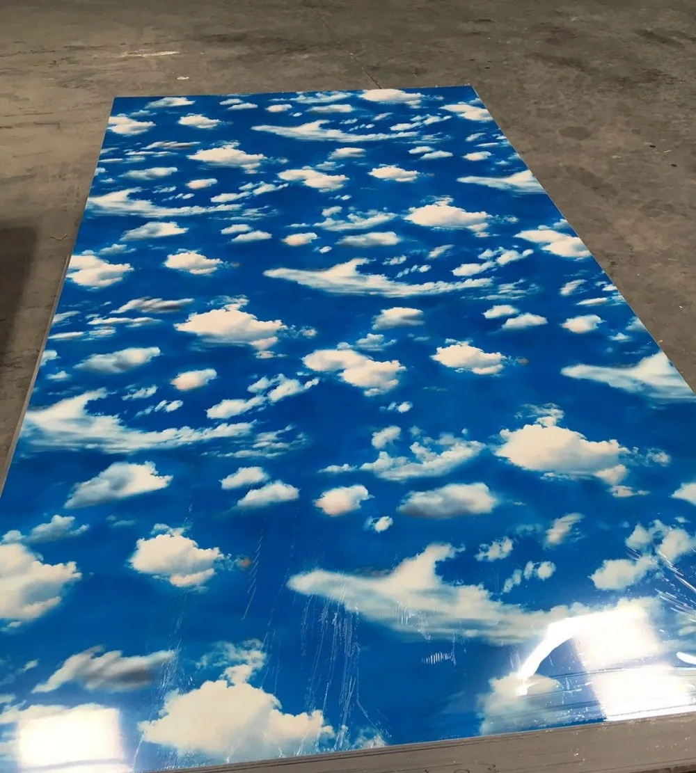 Artificial stone panel UV marble sheet for home decoration