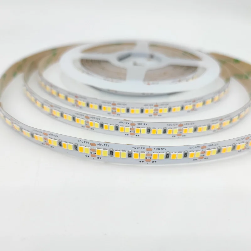 Высокое качество SMD DC5V 12V 24V 3528 2835 5050 IP65 Двухцветный High Luemns Высокая Cri90 Светодиодная лента с высокой эффективностью