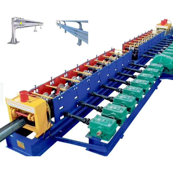 high quality railway guardrail plate making equipment Automatic Traffic Barrier W-Beam Highway Guardrail Roll Forming Machine