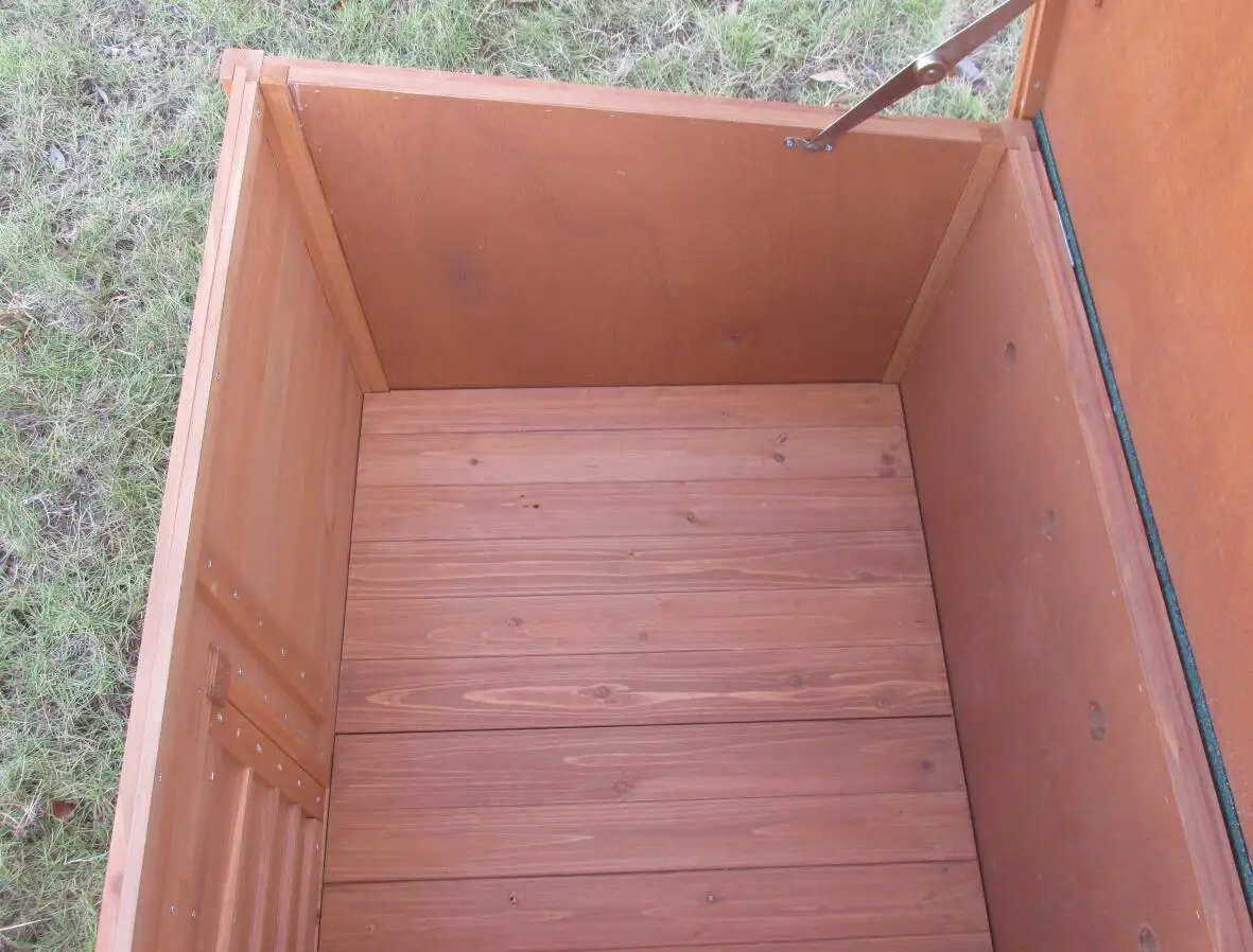 Wooden Natura Duck House Outdoor Small Animal House with Openable Roof And Ramp