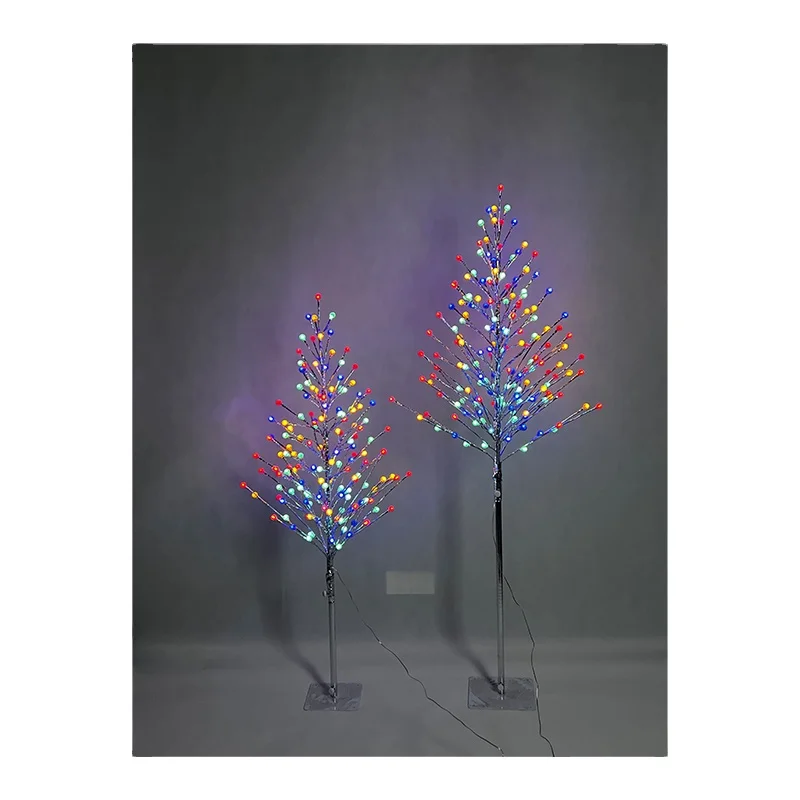 Wholesale Popular Colorful LED Light Tree Foldable Outdoor Decoration Light Up Tree Tower