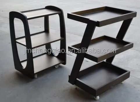 Деревянная тележка для оборудования для спа-салонов и тележка для спа-процедур 3916 #