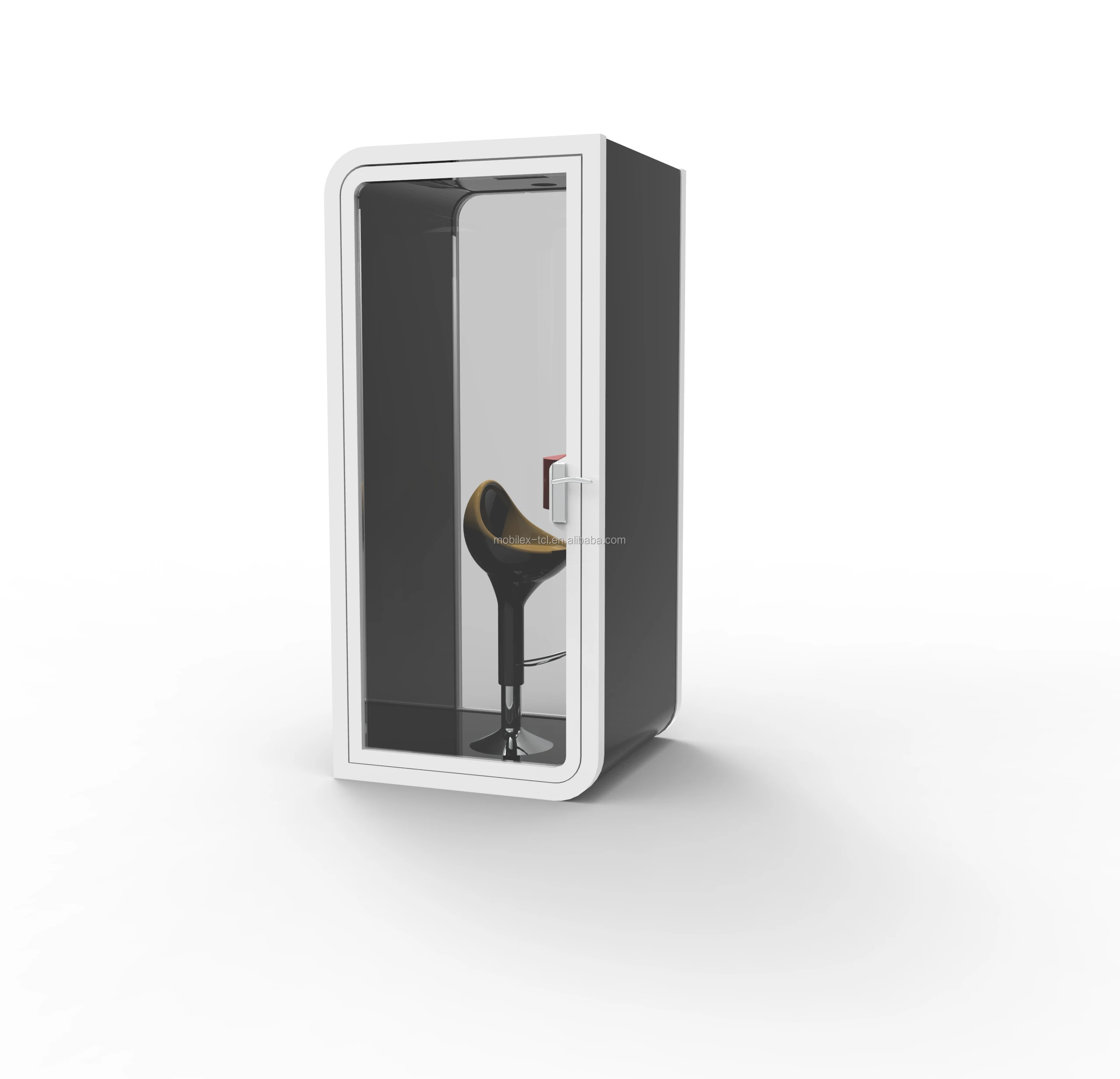 Soundproof workplace phone booth