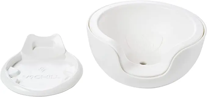 VoChill Stemless Wine Glass Chiller Keep the Chill In Your Glass New Wine Accessory eparable & Refreezable Chill Cradle