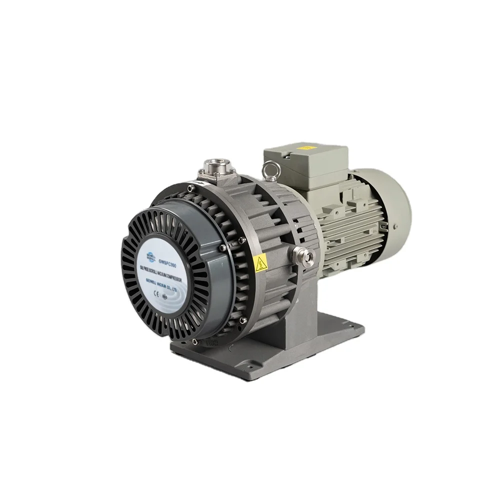 No oil no mess 18.3m3/h 60hz 20Pa GEOWELL GWSPC300 scroll vacuum pump compressor