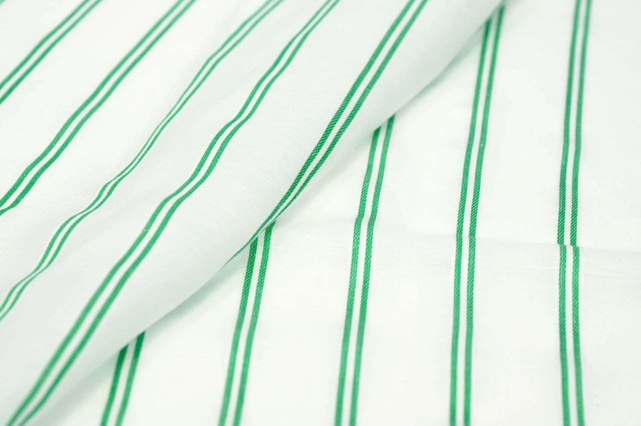 #2960 Wholesale Yarn Dyed Striped 40%linen 60% tencel Lyocell Fabric for Clothing