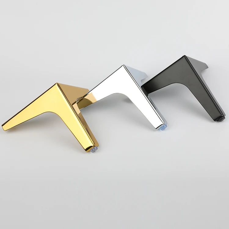 Decorative home furniture accessories 150cm triangle gold sofa legs painting