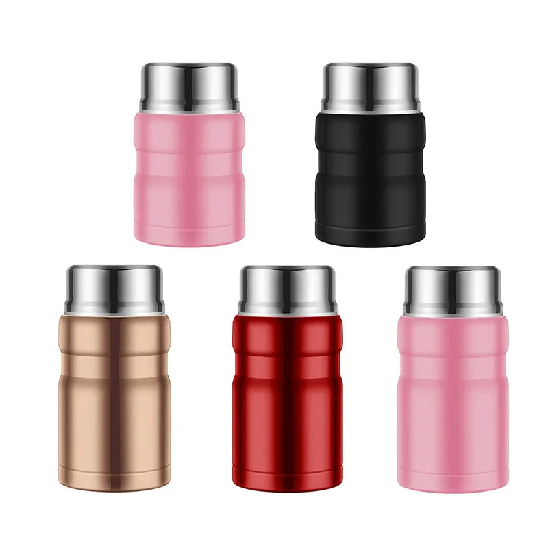 High Grade Laser Logo Jar Wide Mouth Stanless Steel Food Thermo Container For Food