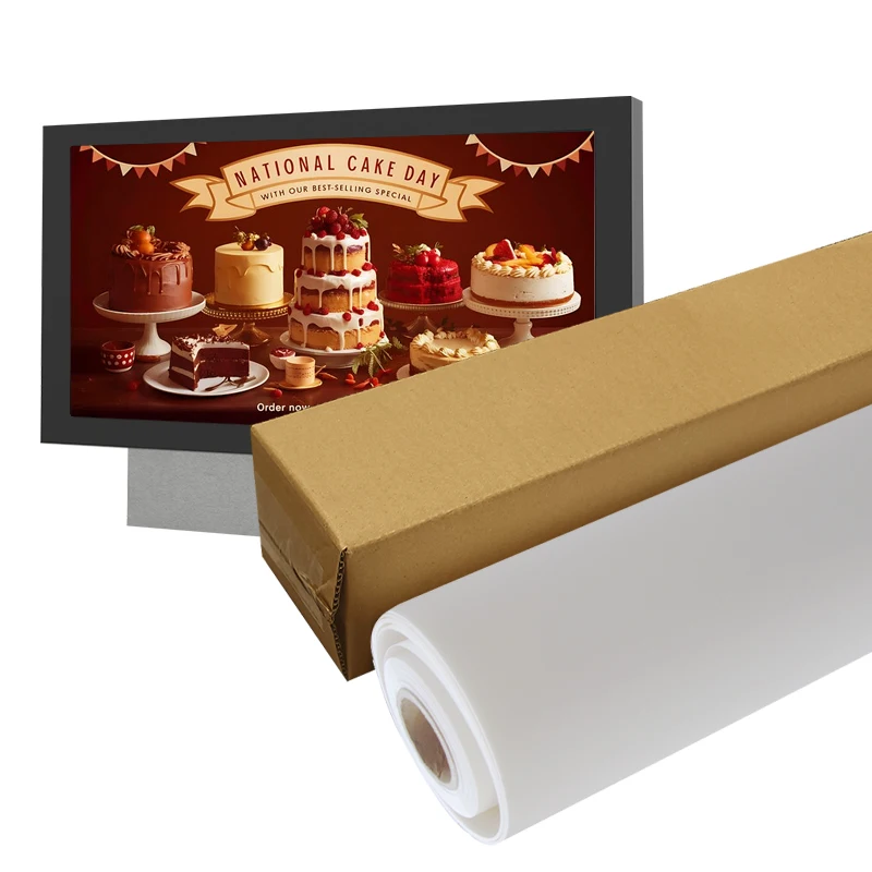 Inkjet matte Front Print backlit pet film light box banner for digital printing