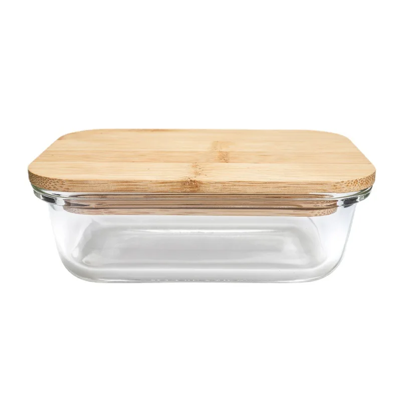 Meal Prep Glass Containers Bento Lunch Box Safe for Microwavecc Oven Dishwasher Glass Food Storage Containers with Bamboo Lids
