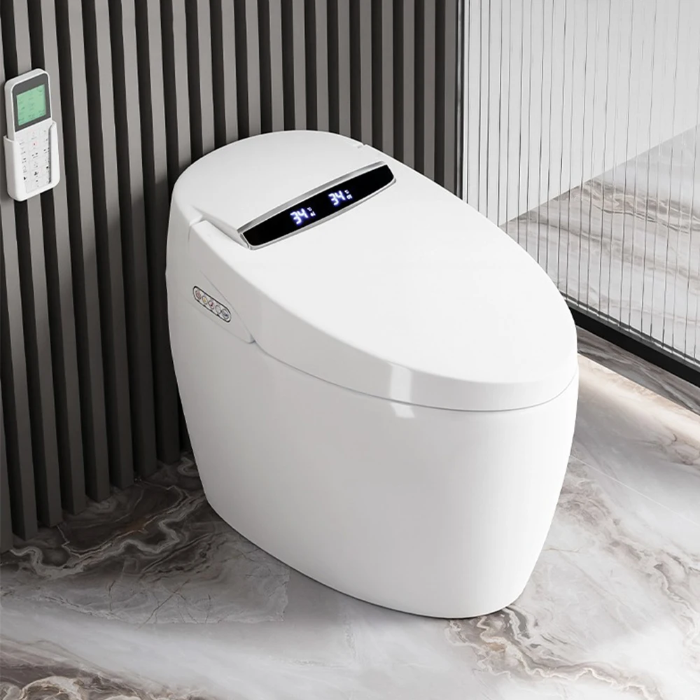 bathroom smart toliet floor mounted auto wash electric intelligent commode toilet bowl automatic flush smart toilet