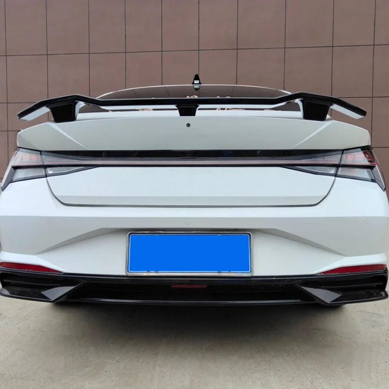 ABS style car body Kit for rear wing spoiler for Rear bumper spoiler for Hyundai Elantra 2021