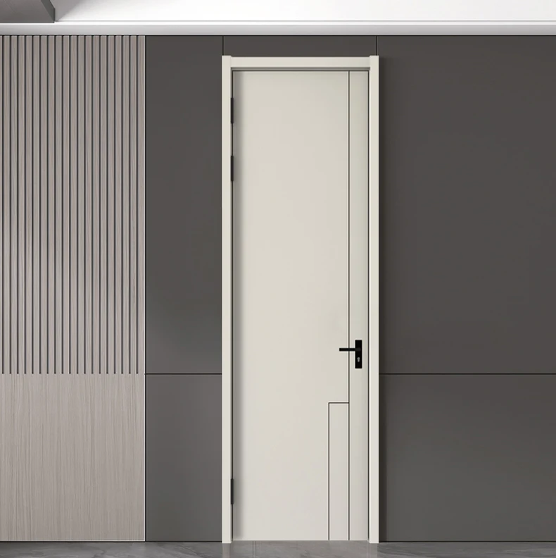 Modern Design Interior Slab Doors SPAN Waterproof Decorative MDF Soundproof Melamine Solid Wood Steel Bedroom Wholesale