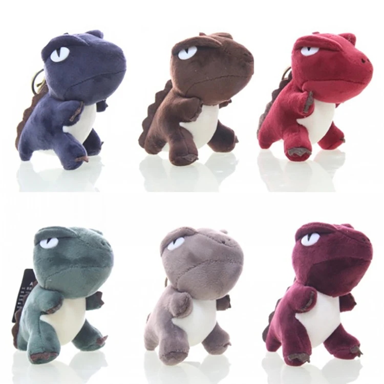 Wholesale Promotional Soft Plush Doll Dinosaur Keychain Customized Various Style Animals Shape Plush Toys