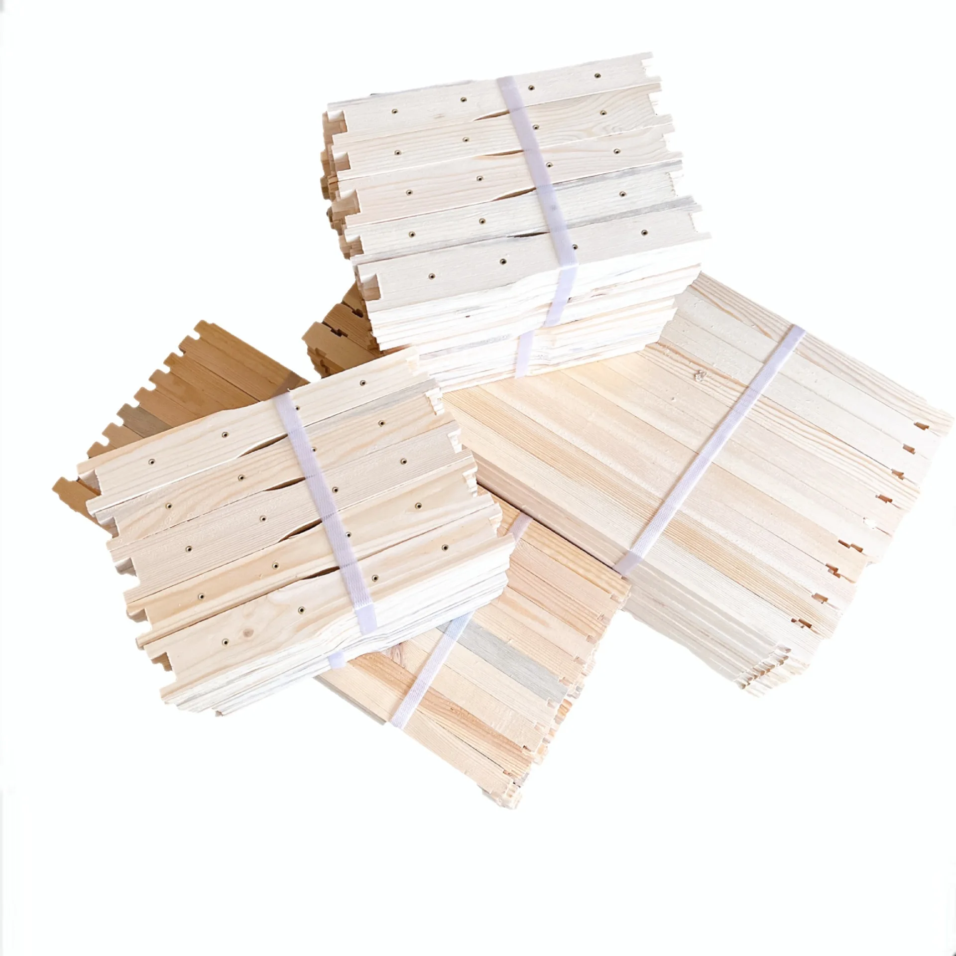 High Quality Pine Wood  Unassembled  Honey Beehive Frames for Langstroth 10 Frame Beehive
