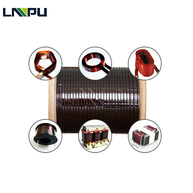 Rectangular Aluminum Wire 10mm wide and 3mm thick to build a coil Enamelled Aluminium Winding Wire