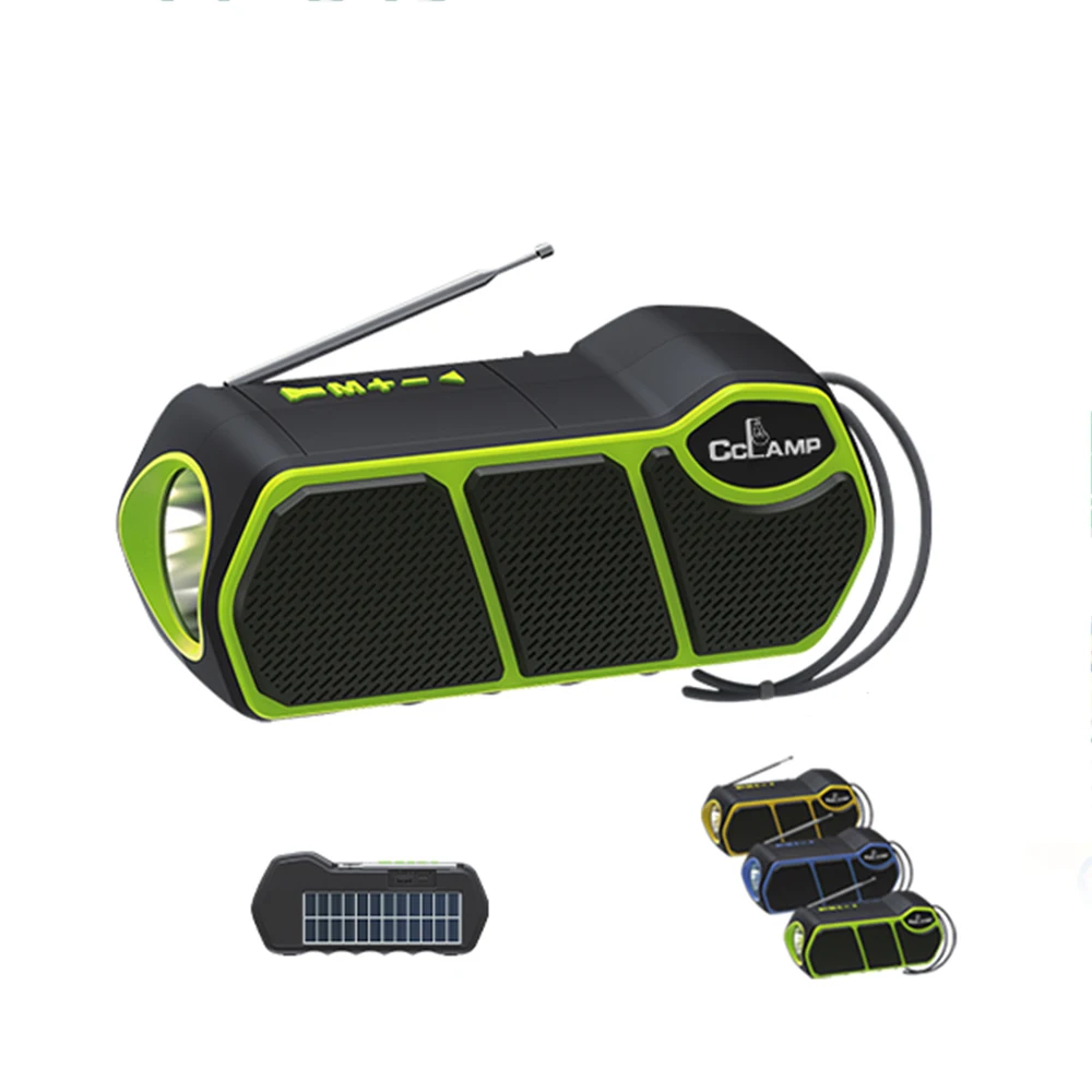 Integrated Solar Fm, Flashlight, And Sound System Lithium Batteries Portable Solar Energy System Light Generator