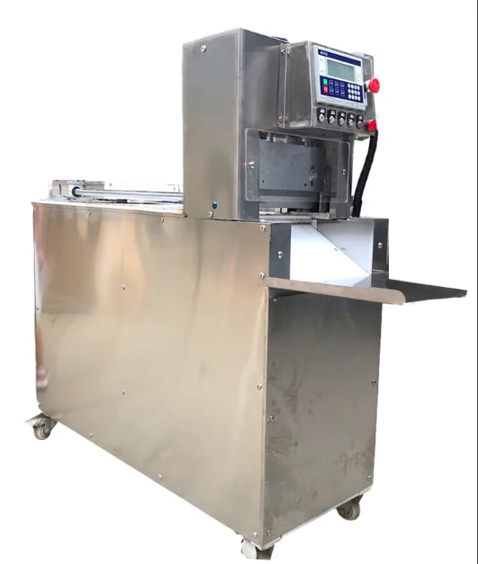 Frozen Beef Roll Slices Cutting Machine|chilled Mutton Slices Chopping Mechanism|freezing Meat Roll Pieces Cutter Sh Meat Slicer