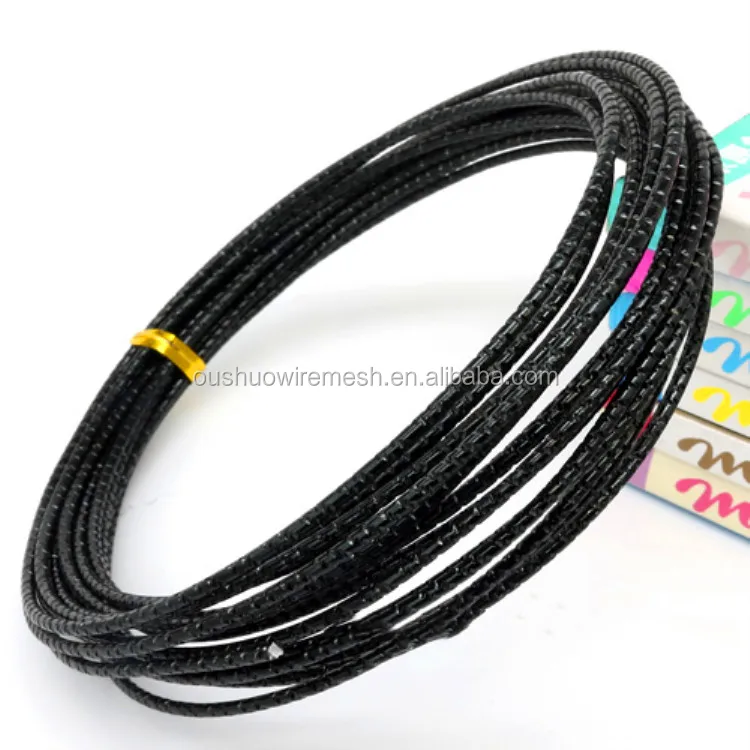 2mm metal craft wire diamond cut colorful aluminum wire for handmade jewelry making