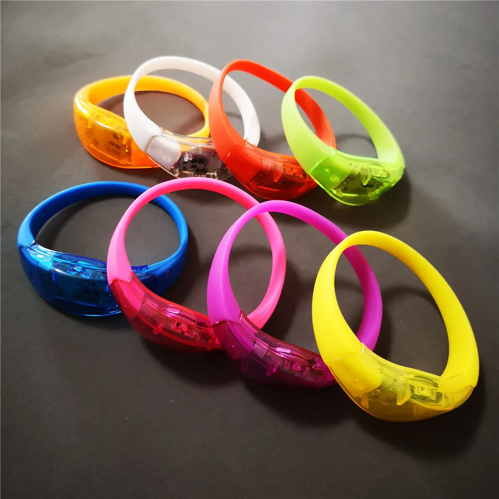Top seller custom music rhythm sound activated silicone flash led light up wristbands bracelet for parties events concert bar