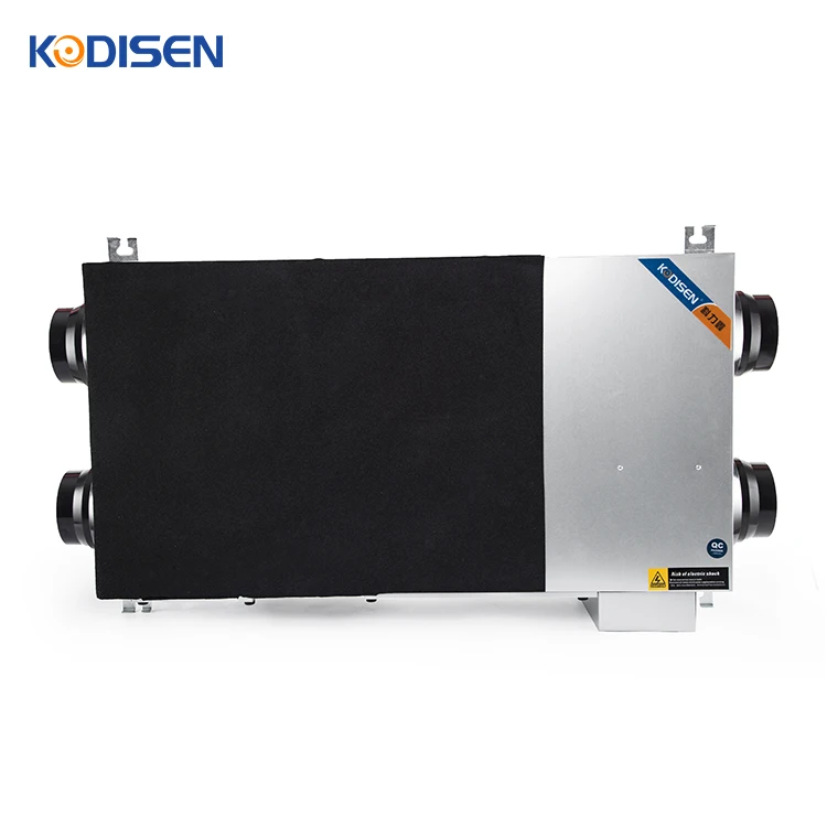 220v Ceiling Type Energy Recovery Fresh Air Ventilation System ERV hybrid home hvac system with Heat Recovery