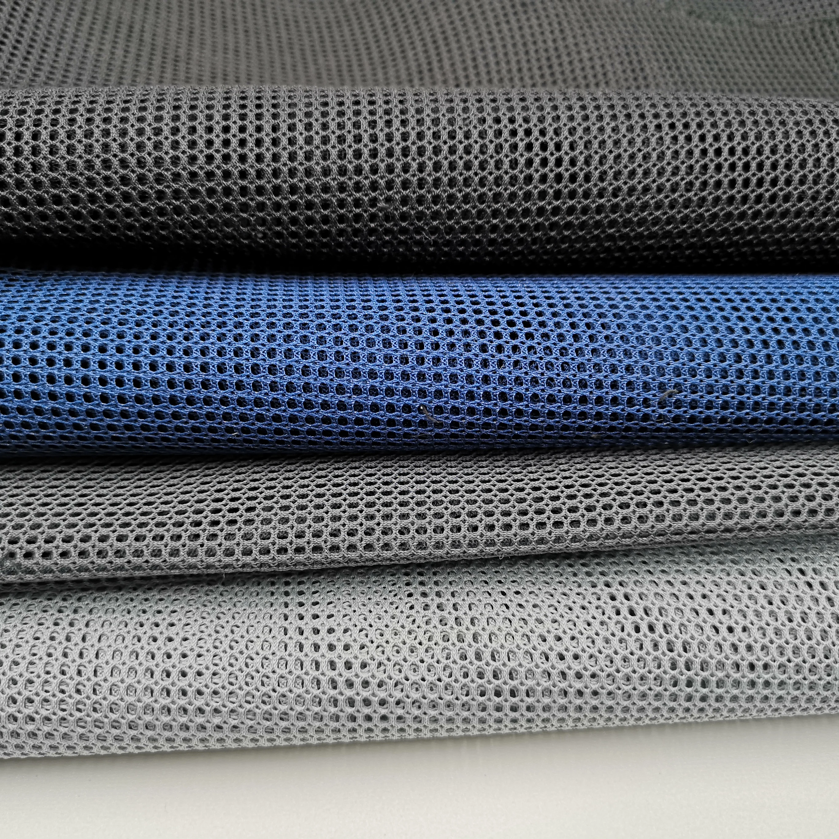Polyester single layer mesh big and small eyes polyester fabric soft and hard new air mesh