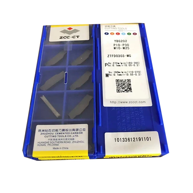 
ZCCCT 3mm Flattened Parting Insert ZTFD0303 Parting Insert Groovong Tools 