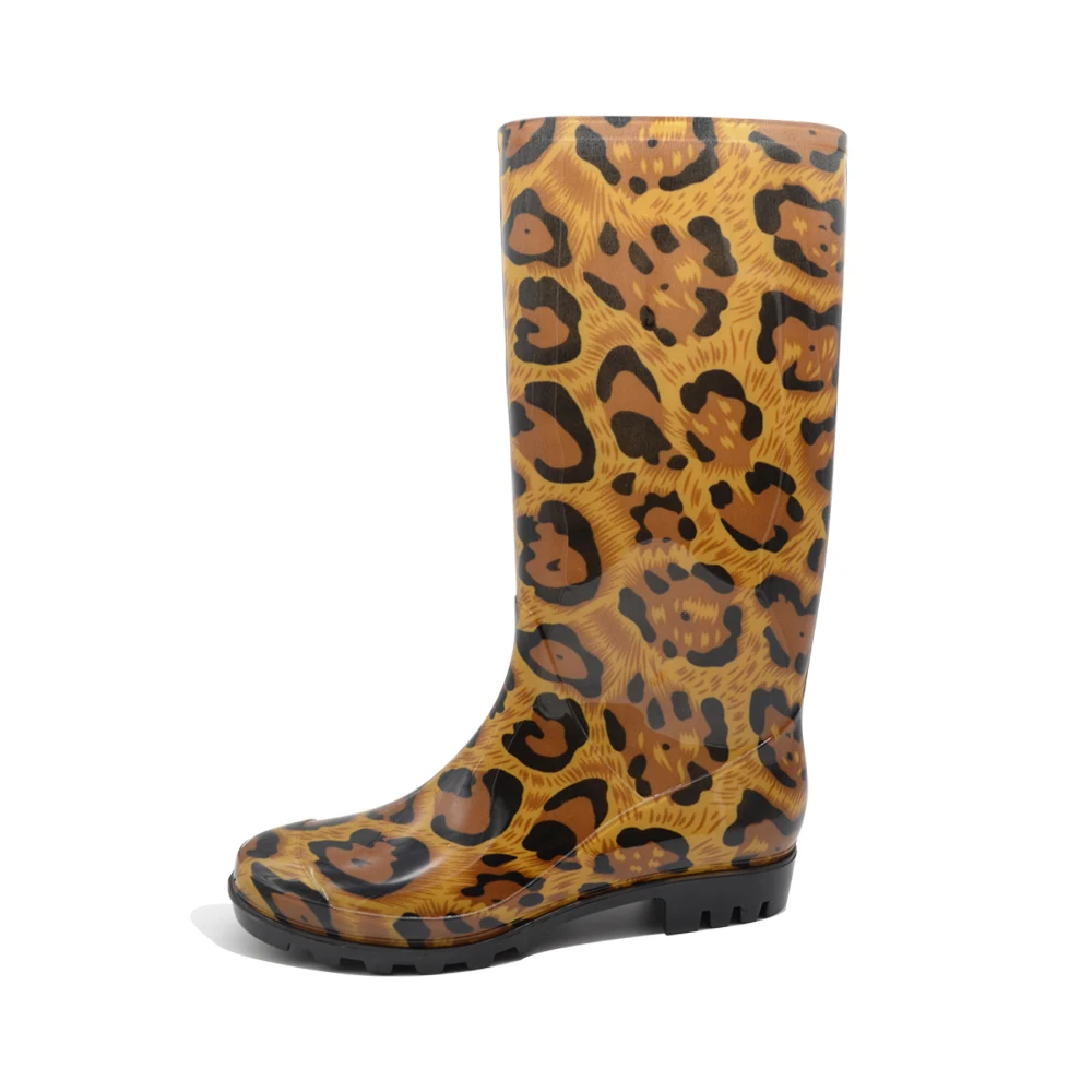 Hot sale outdoor  waterproof  wellington women plastic  PVC rain boots  custom