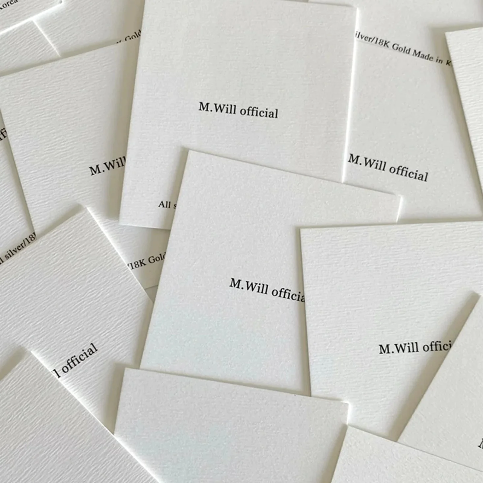 Custom logo 385g texture paper color printing small business thank you business card