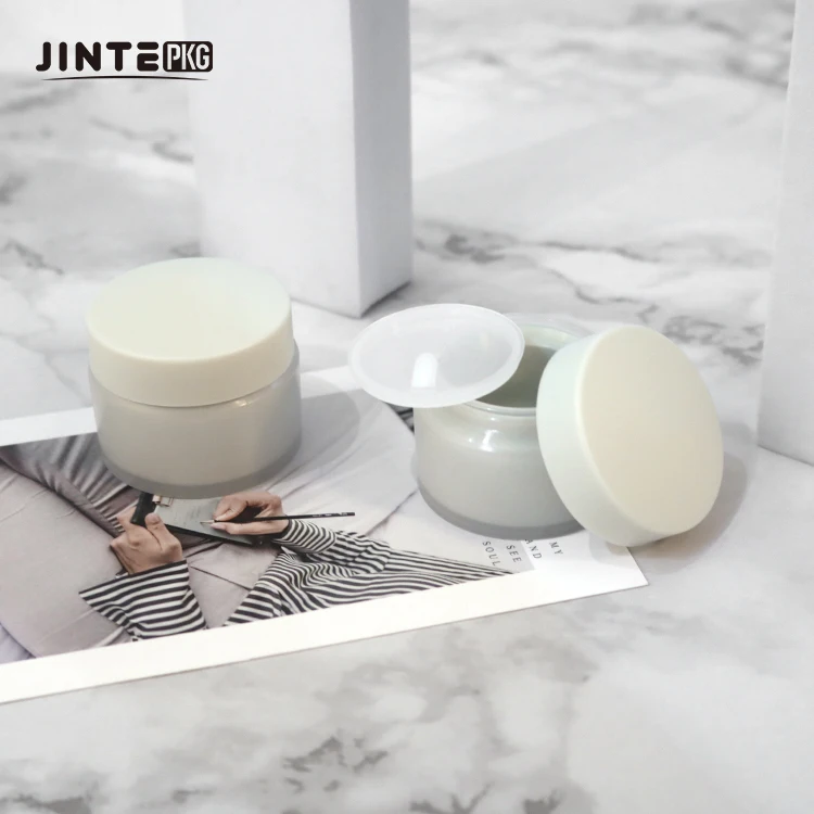 10ml 15ml Empty PP Plastic Lip Moisturizer Plastic Jar Double Wall Cosmetic Packaging Container With Screw Cap