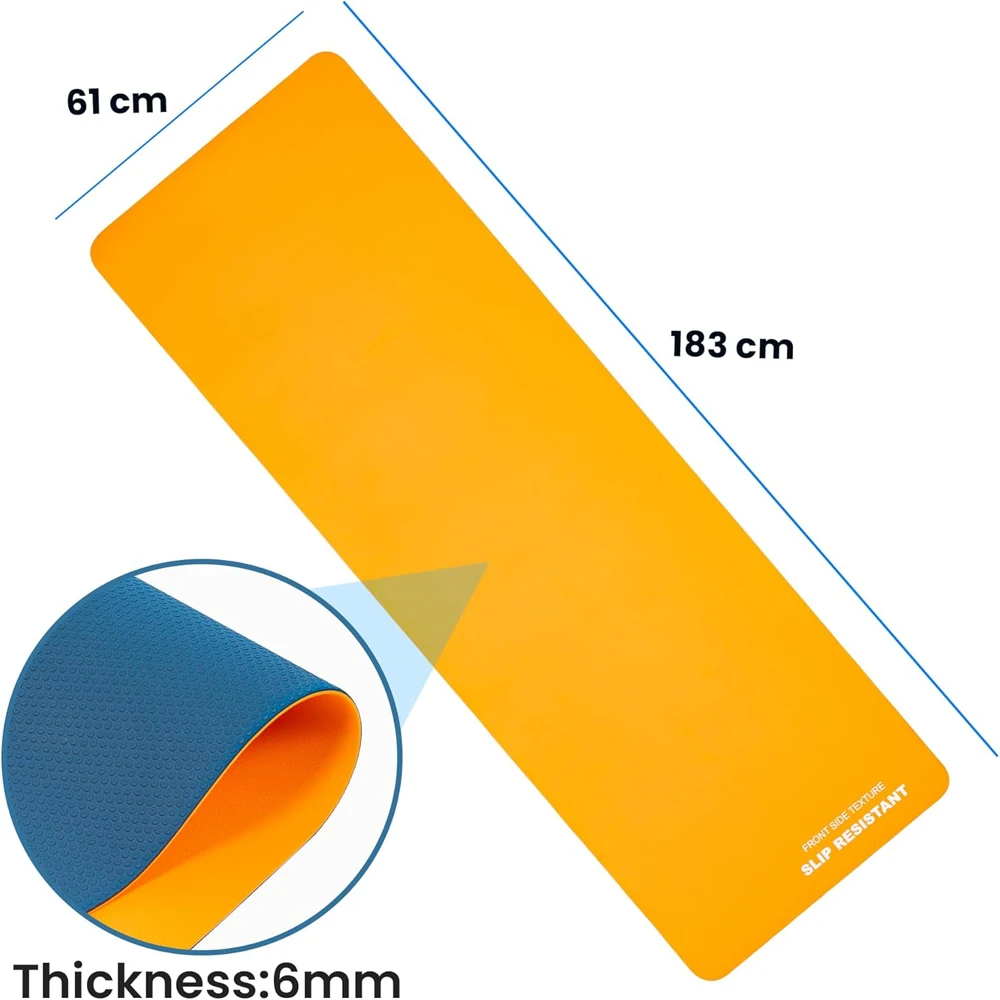 Wholesale Cheap Price Custom LOGO Printed Durable Non Slip Gym Mat Exercise Fitness Mat Eco-friendly TPE Yoga Mat