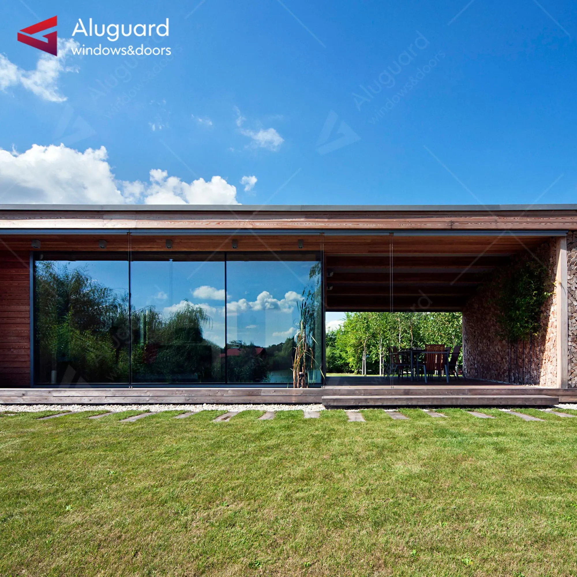 High quality standard sliding swing doors Latest design door with shutter High quality lift and slide door with grills kit