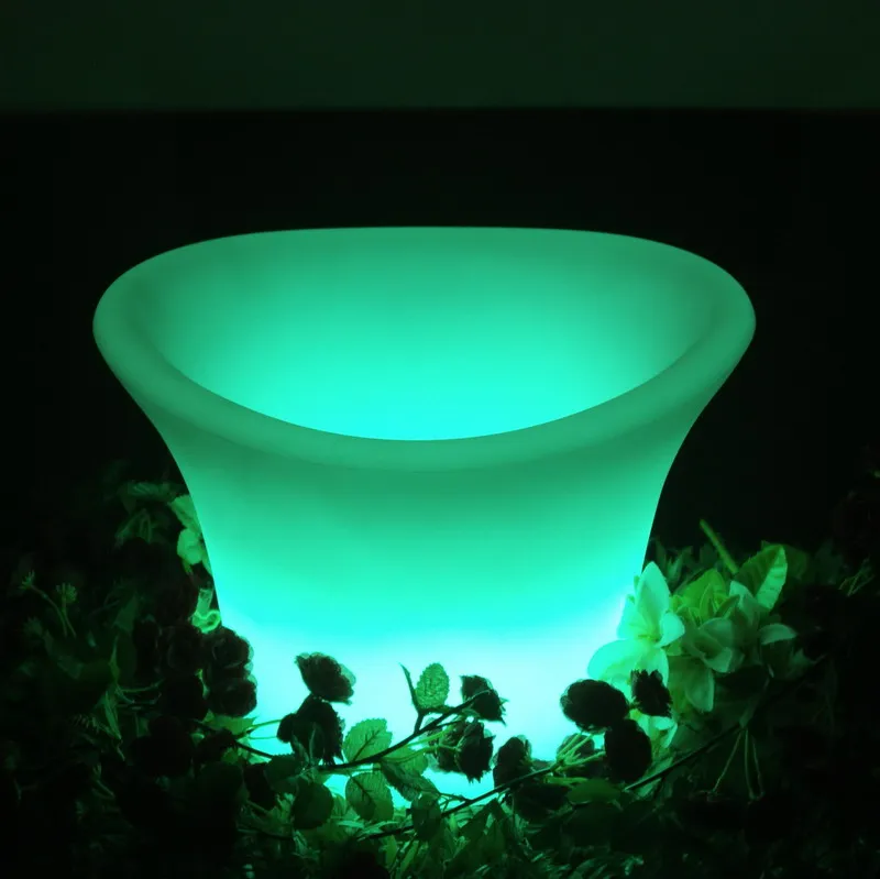 New IP65 PE Solar LED Pub Bar Wine Drink Ice Bucket Waterproof Home Landscape Holiday Wedding Decoration Lamp Night Light  Lighting