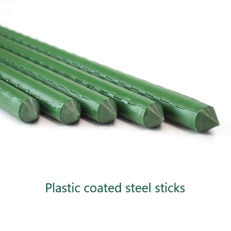 Garden plastic-coated bracket rod grape and cucumber vegetable climbing vine bracket plastic coated steel garden stakes