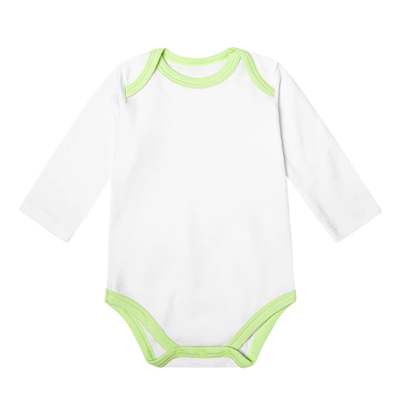 
OEM service manufacture baby newborn clothes one side white 100% cotton custom printed plain baby romper 
