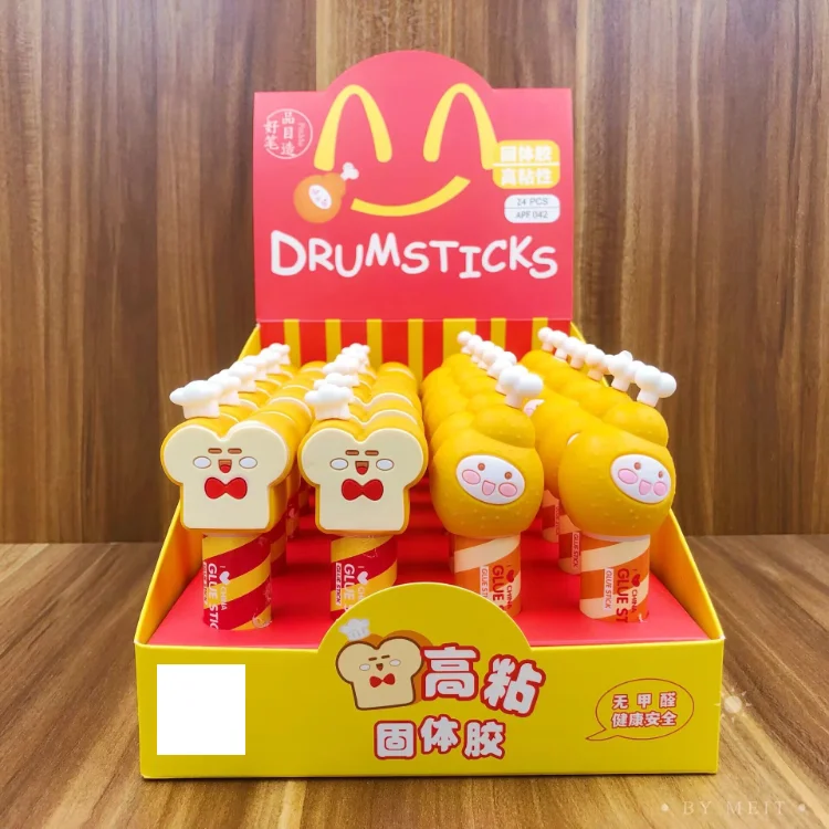 Wholesale SO Cute Kawaii Mini Glue stick Glue Stick PVA 18g For School Children