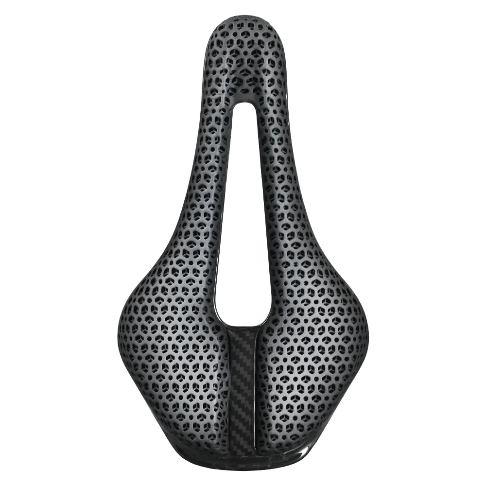 3D Printed Saddle Hollow Comfortable Breathable Bike Seat Cozy Honeycomb Cycling Parts Equipment Black Bicycle Saddle