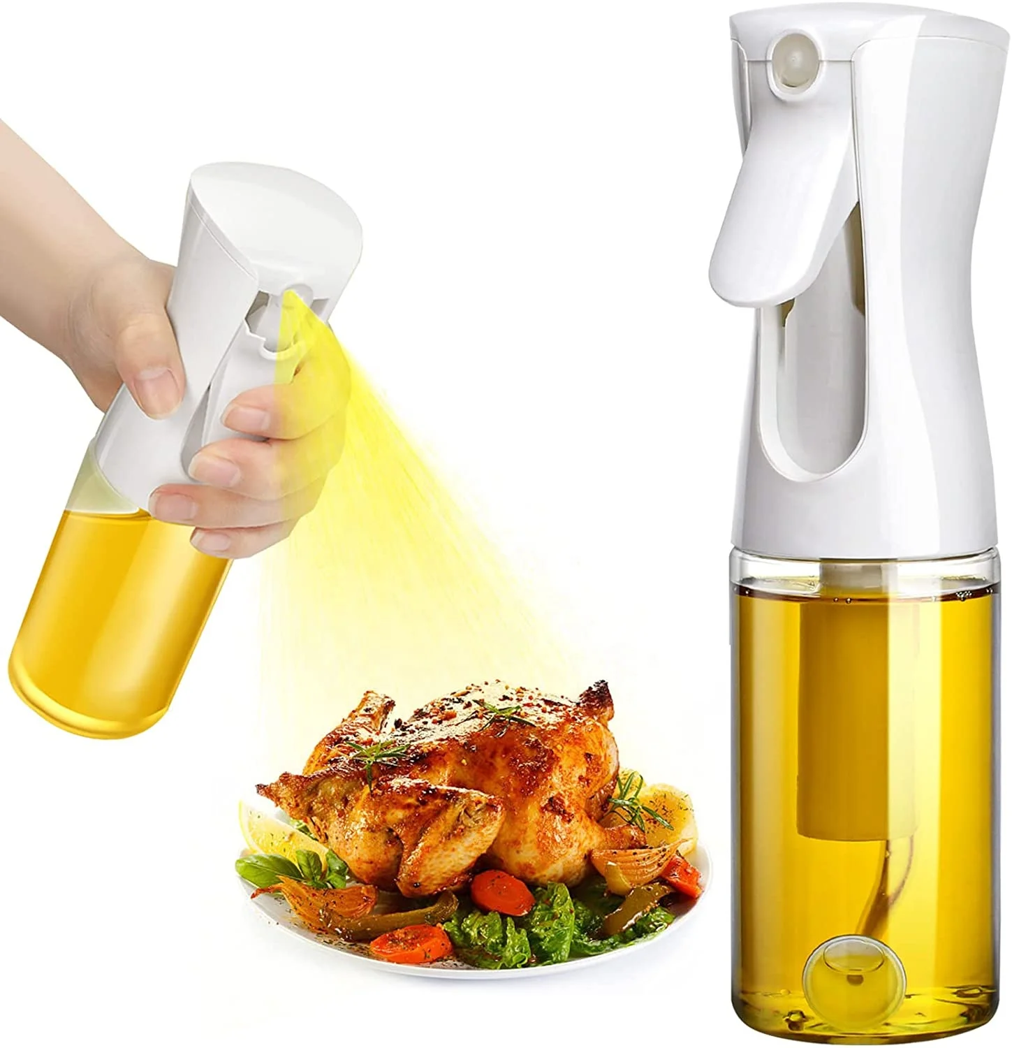 Amazon Hot sale 200ML Portable BBQ Kitchen Cooking   Non-Aerosol Refillable Olive Oil Sprayer Mister Vinegar Oil Spray Bottle